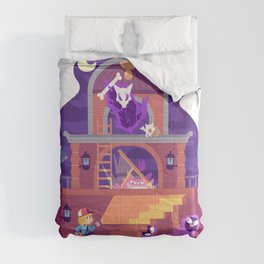 Tiny Worlds - Lavender Town Tower Comforter