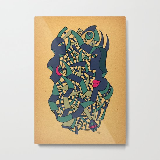 - meet the Queen of the sea - Metal Print