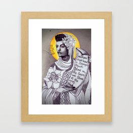 Saint Billie Holiday Framed Art Print