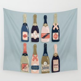 French Champagne Collection – Navy & Coral Wall Tapestry