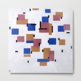 Piet Mondrian (Dutch, 1872-1944) - Title: Composition in Colour B (Compositie in Kleur B) - Date: 1917 - Style: De Stijl (Neoplasticism) - Genre: Abstract, Geometric Abstraction - Oil on canvas - Digitally Enhanced Version (2000dpi) - Metal Print
