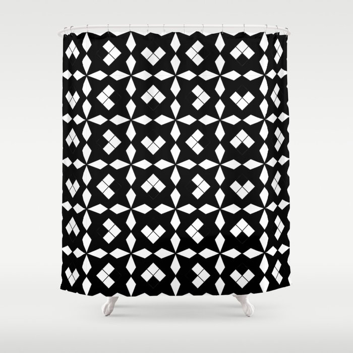 optical pattern 37 Shower Curtain