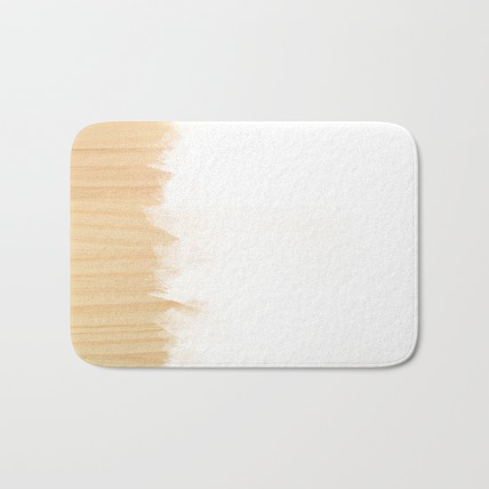 Scandinavian White Bath Mat