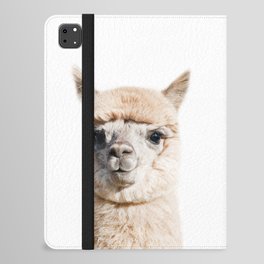 Baby Alpaca, Farm Animals, Art for Kids, Baby Animals Art Print By Synplus iPad Folio Case
