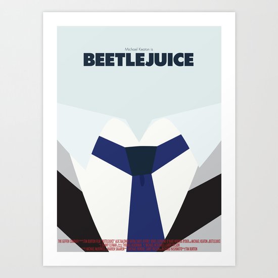 Beetlejuice - Minimalist Poster Art Print