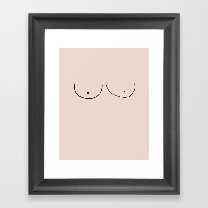 Minimal boob drawing Poster by Alifya Plumber Tarwala