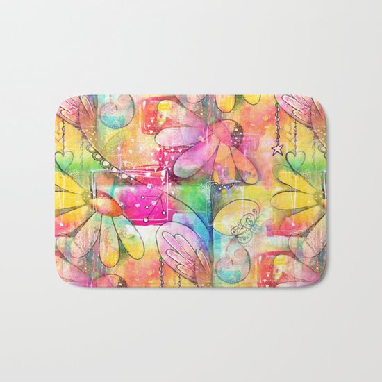 Flowers Dreams Bath Mat