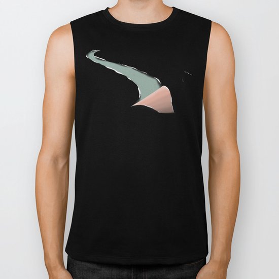 the journey of a swan Biker Tank