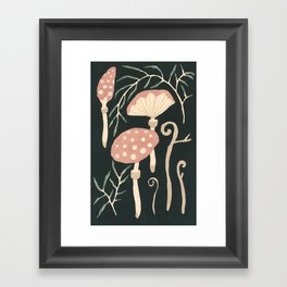 Yumeji Takehisa - Kinoko (Mushroom) Woodblock art Framed Art Print