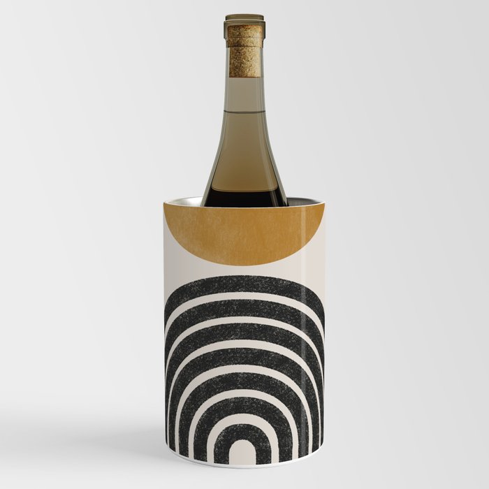 Mid Century Modern Graphic Wine Chiller