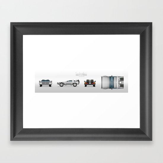 DMC: The Time Machine Framed Art Print