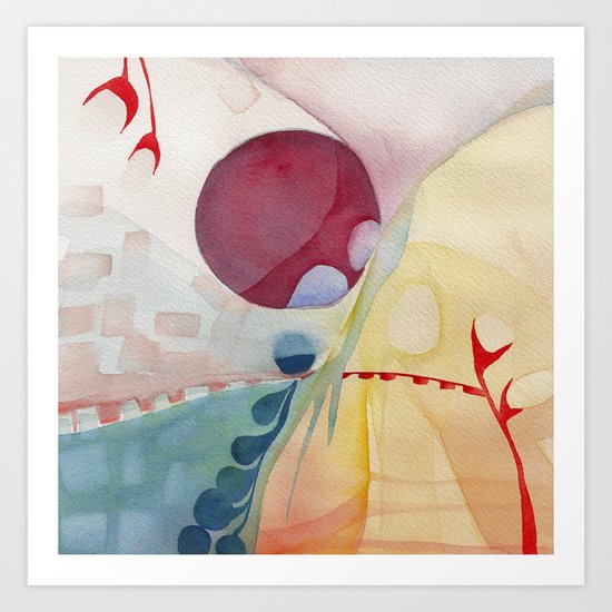 Letting Go Art Print