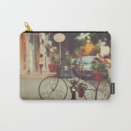 The bike with the flowers Carry-All Pouch