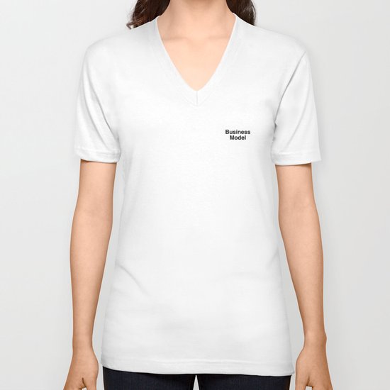 Business Model Unisex V-Neck