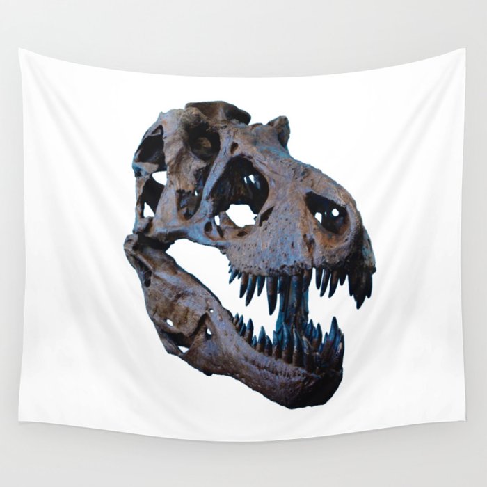 The Dinosaur Skull (Color) Wall Tapestry