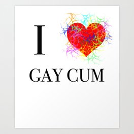 gay Art Print | Creampie, Sperm, Cock, Lgbtq, Submissive, Penis, Funny, Analsex, Cum, Rainbow 