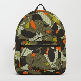 Beech leaf camouflage - plus lines Backpack