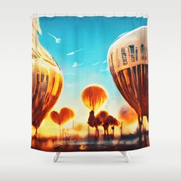 Up, Up, and Away! Shower Curtain