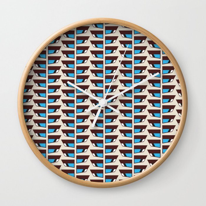 Duck wings surface patterns Wall Clock