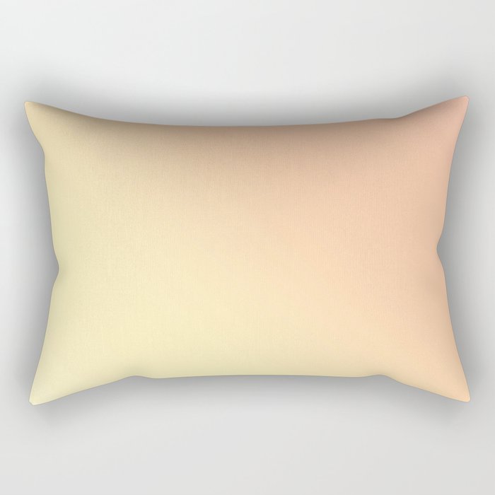 Yellow Orange Pink Sunset Gradient Rectangular Pillow