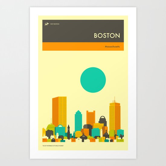 BOSTON Art Print