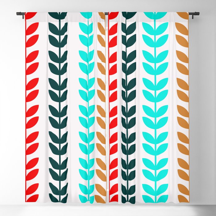 Abstract Geometric Christmas Pattern 05 Blackout Curtain