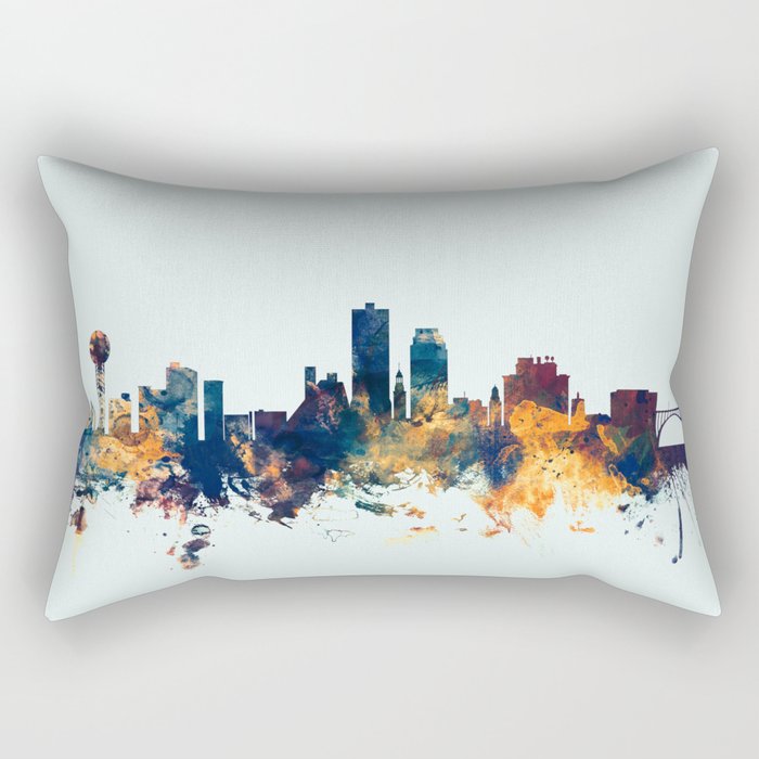 Knoxville Tennessee Skyline Rectangular Pillow