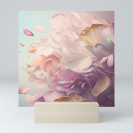 Pink Cloud Petals Mini Art Print