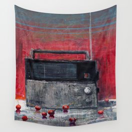 Cherry Radio Wall Tapestry