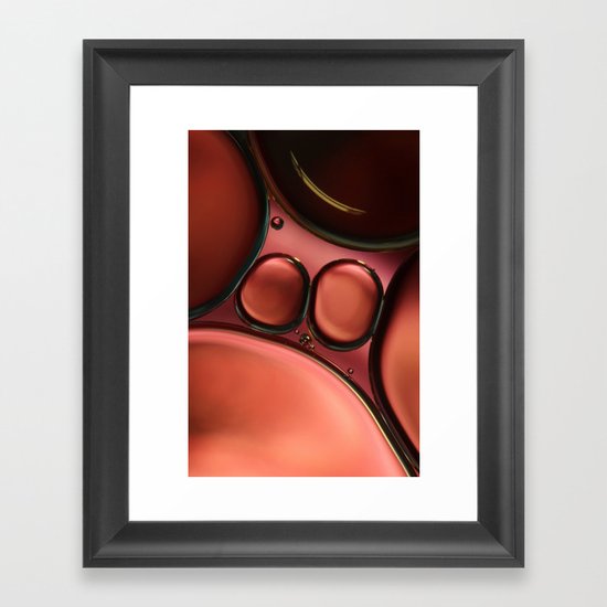 Bubble Bronze Framed Art Print