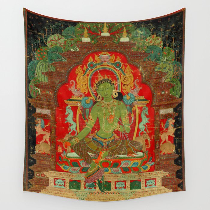 Green sales tara tapestry