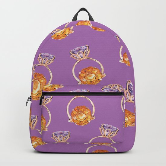 Circles on Purple Backpack