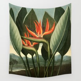 Birds of Paradise : Temple of Flora Wall Tapestry