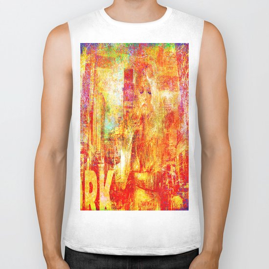 Girl in New-York Biker Tank