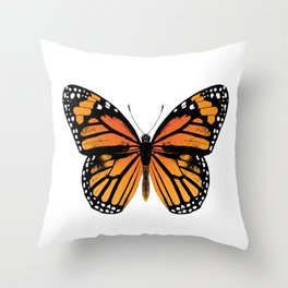 Monarch Butterfly | Vintage Butterfly | Throw Pillow