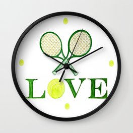 TENNIS LOVE Wall Clock