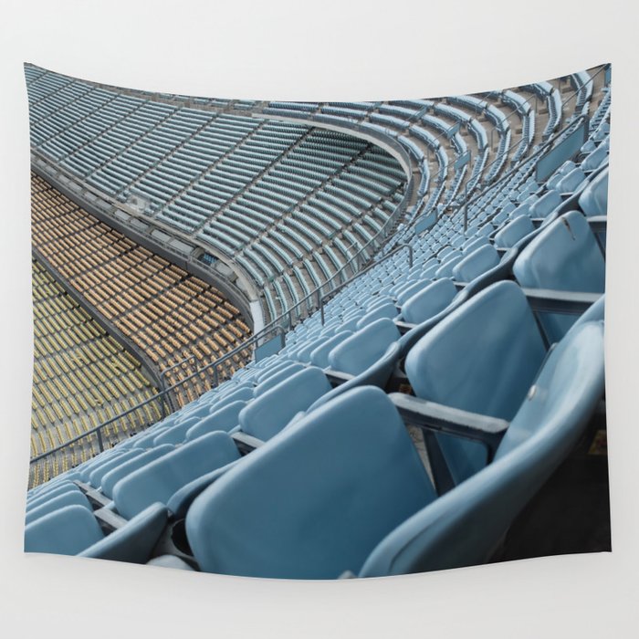 Stadium Seating: Dodger Stadium Tote Bag by Jeff Harmon
