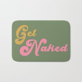 Green Scandinavian Get Naked Bath Mat