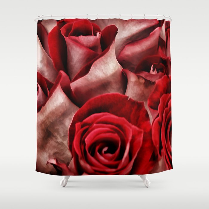 Velvet Roses Shower Curtain