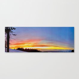 Mt. Spokane sunset Canvas Print