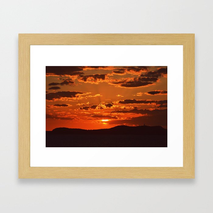 Ibiza Sunset Framed Art Print