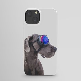 Great Dane Snowboarder iPhone Case