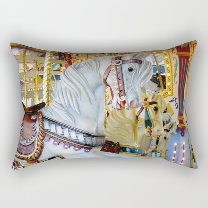 Carousel Horse Rectangular Pillow