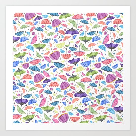 Umbrella Print. Art Print