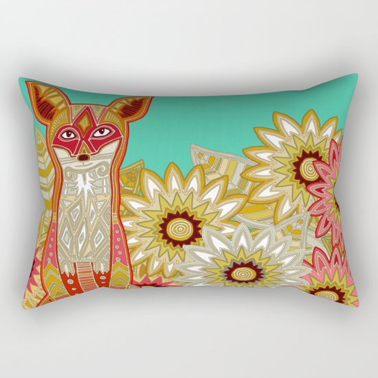 garden fox Rectangular Pillow