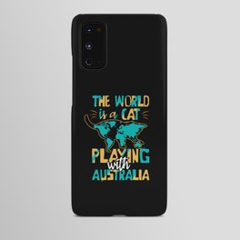 World Cat Play Australia Australia Day Australian Android Case