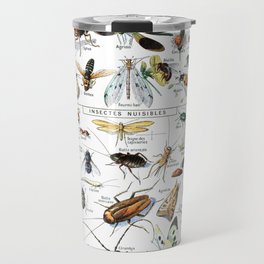 Insects Illustrations by Millot and Larousse Travel Mug