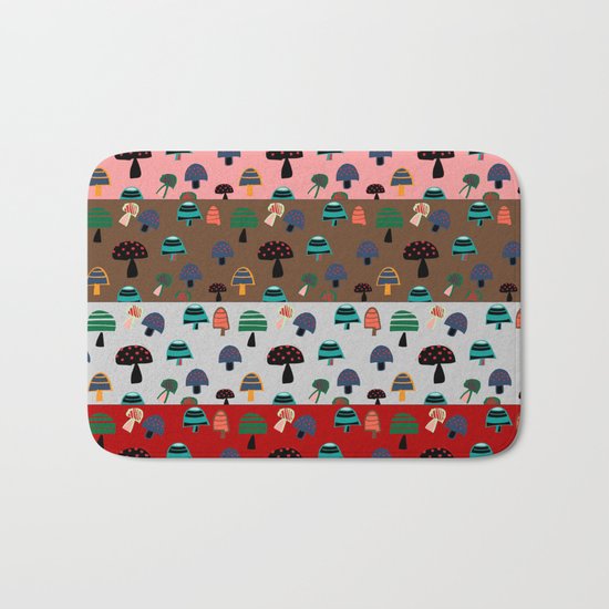 Mushroom patchwork Bath Mat