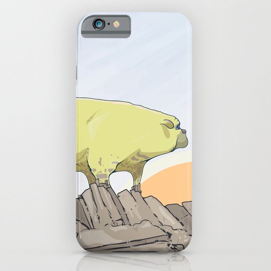 a pug turns into a rock robot iPhone & iPod Case