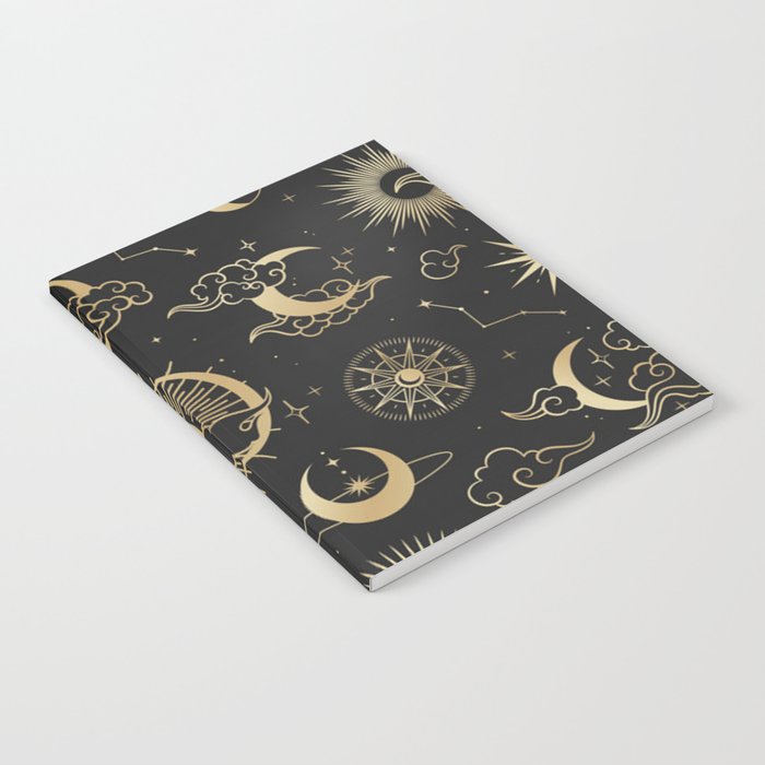 asian seamless pattern with clouds moon sun stars vector collection  oriental chinese japanese korean Wrapping Paper by Hayundya